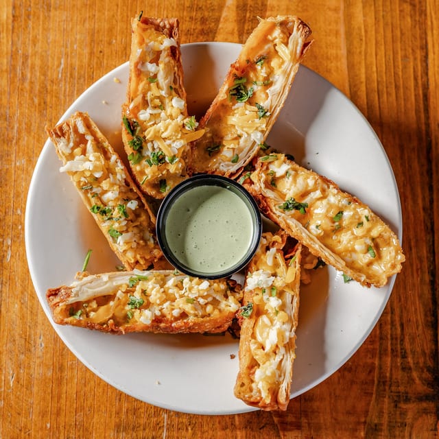 Chicken Enchilada Eggrolls.