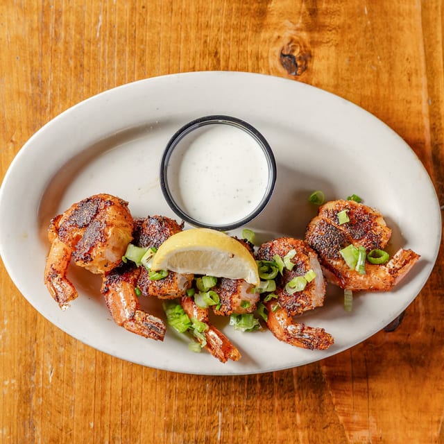 Bacon Wrapped Shrimp.