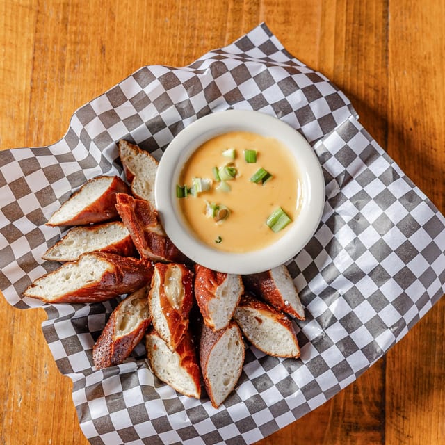 Beer Cheese and Pretzels.