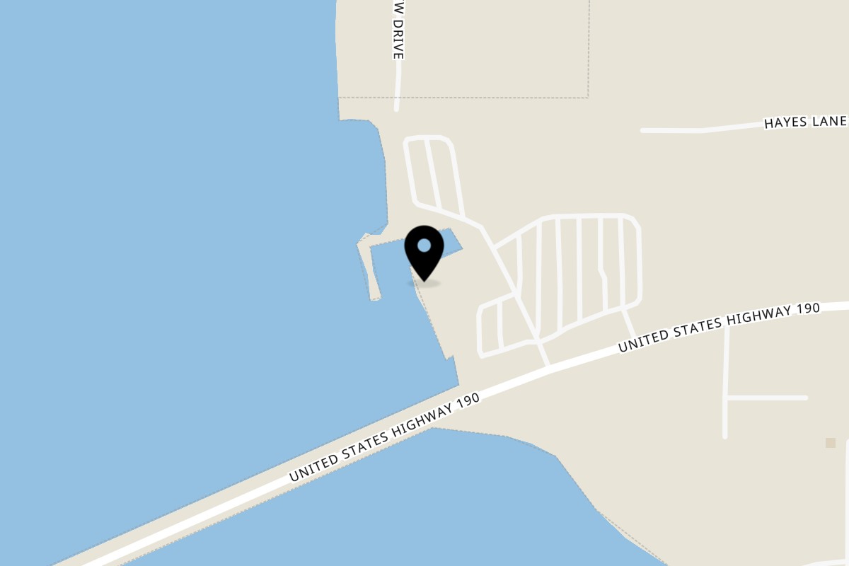 Map showing the location of Pacific Yard House Onalaska on 15152 US-190 in Onalaska